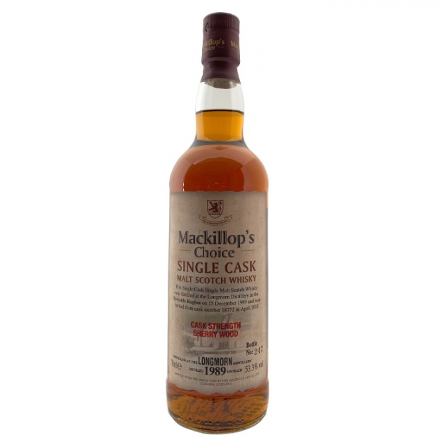 Mackillop’s Choice LONGMORN 1989 Single Cask Malt Scotch Whisky