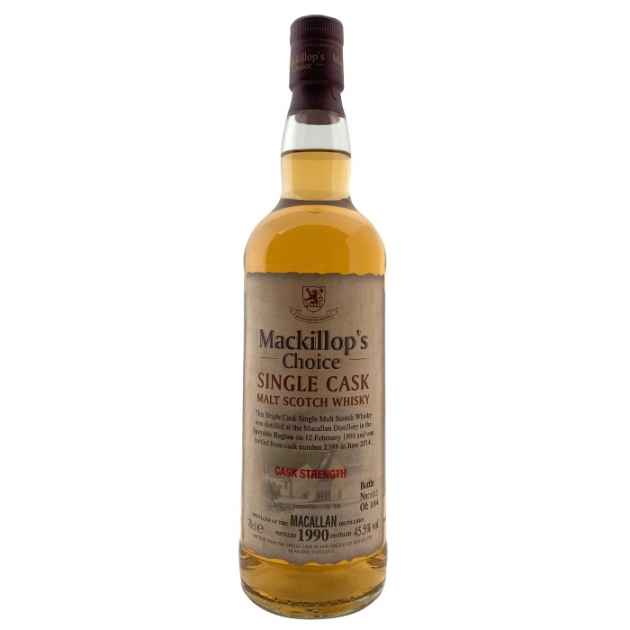 Mackillop’s Choice MACALLAN 1990 Single Cask Malt Scotch Whisky