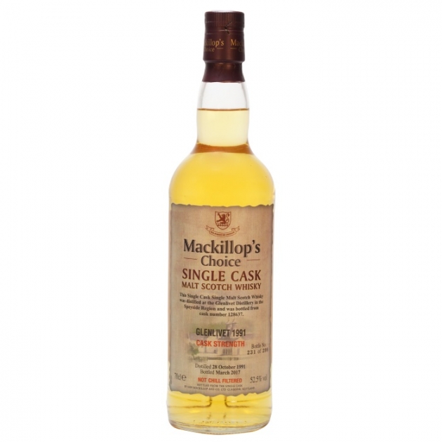 Mackillop’s Choice GLENLIVET 1991 Single Cask Malt Scotch Whisky